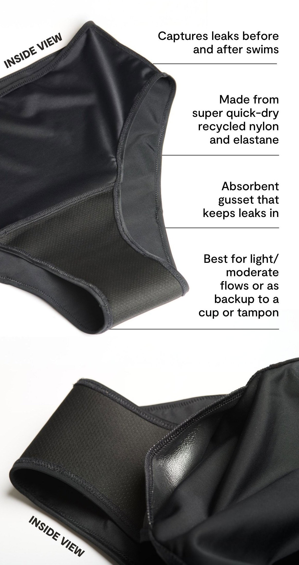 SHOP THIS LIMITED DROP OF LEAKPROOF SWIM