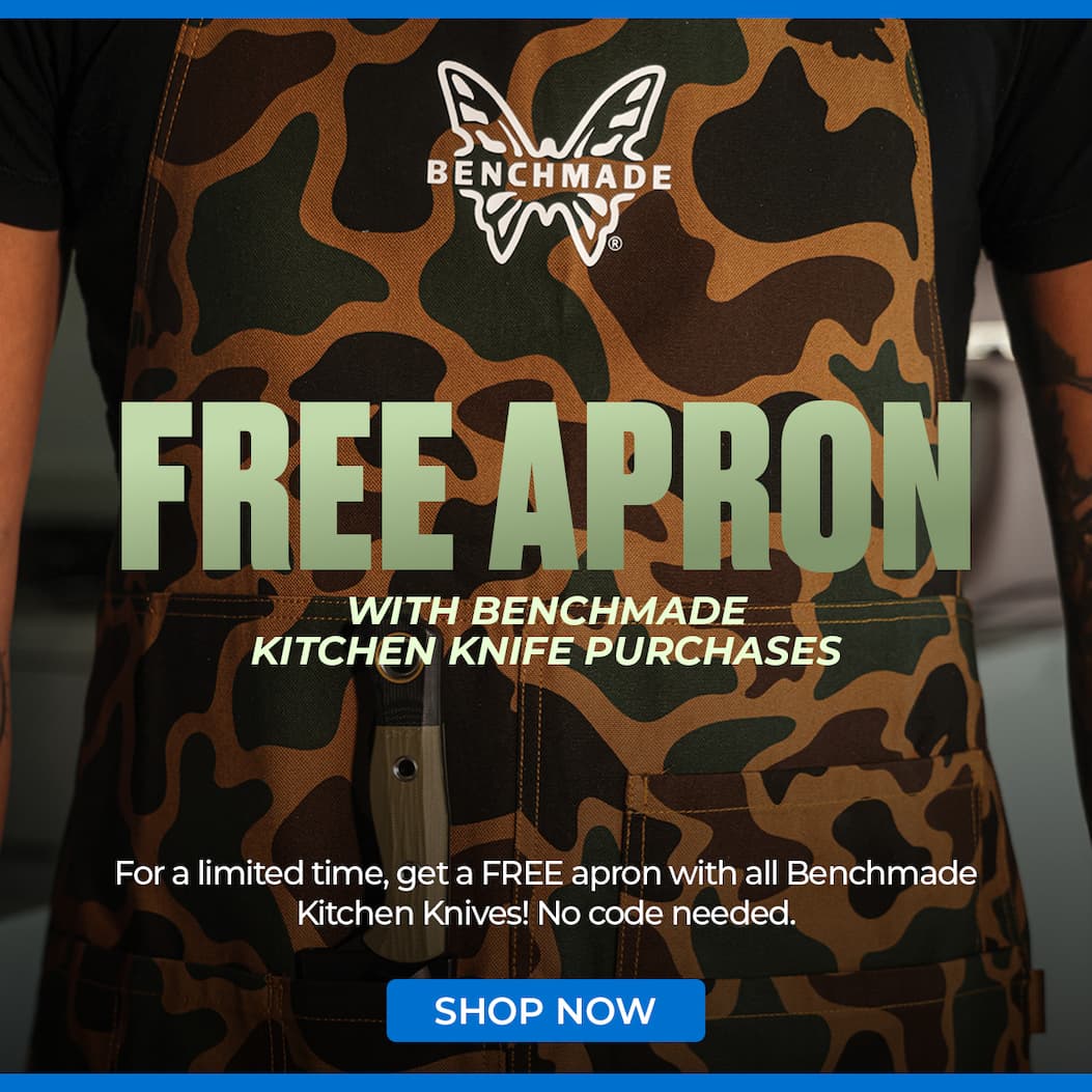 Free Benchmade Apron with Benchmade Kitchen Knife Purchase
