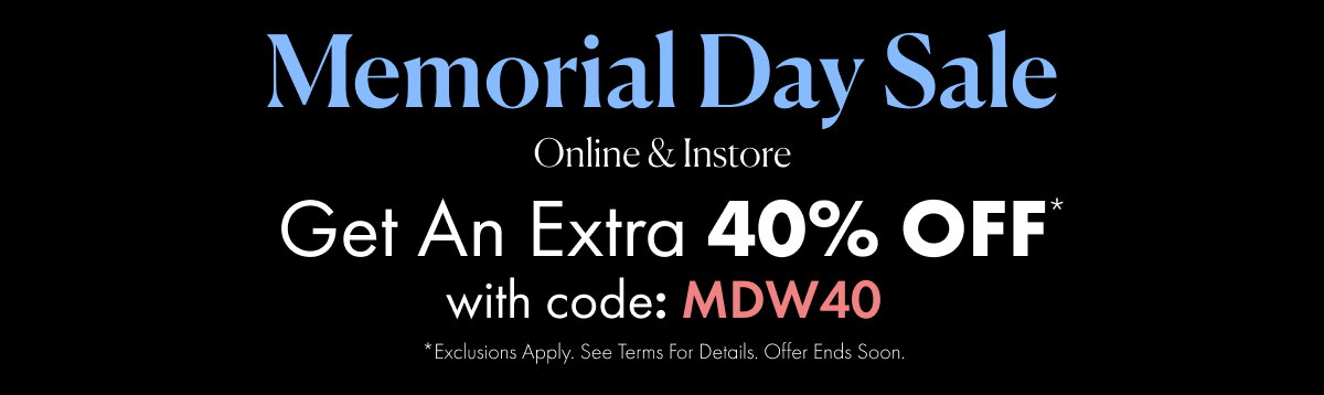 Extra 40% off with code: MDW40