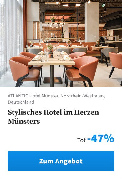Stylisches Hotel im Herzen Münsters
