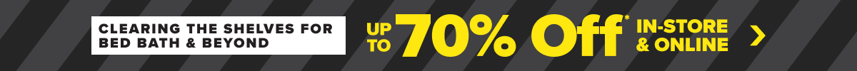 Up to 70 percent off* in-store and online. Shop the sale.