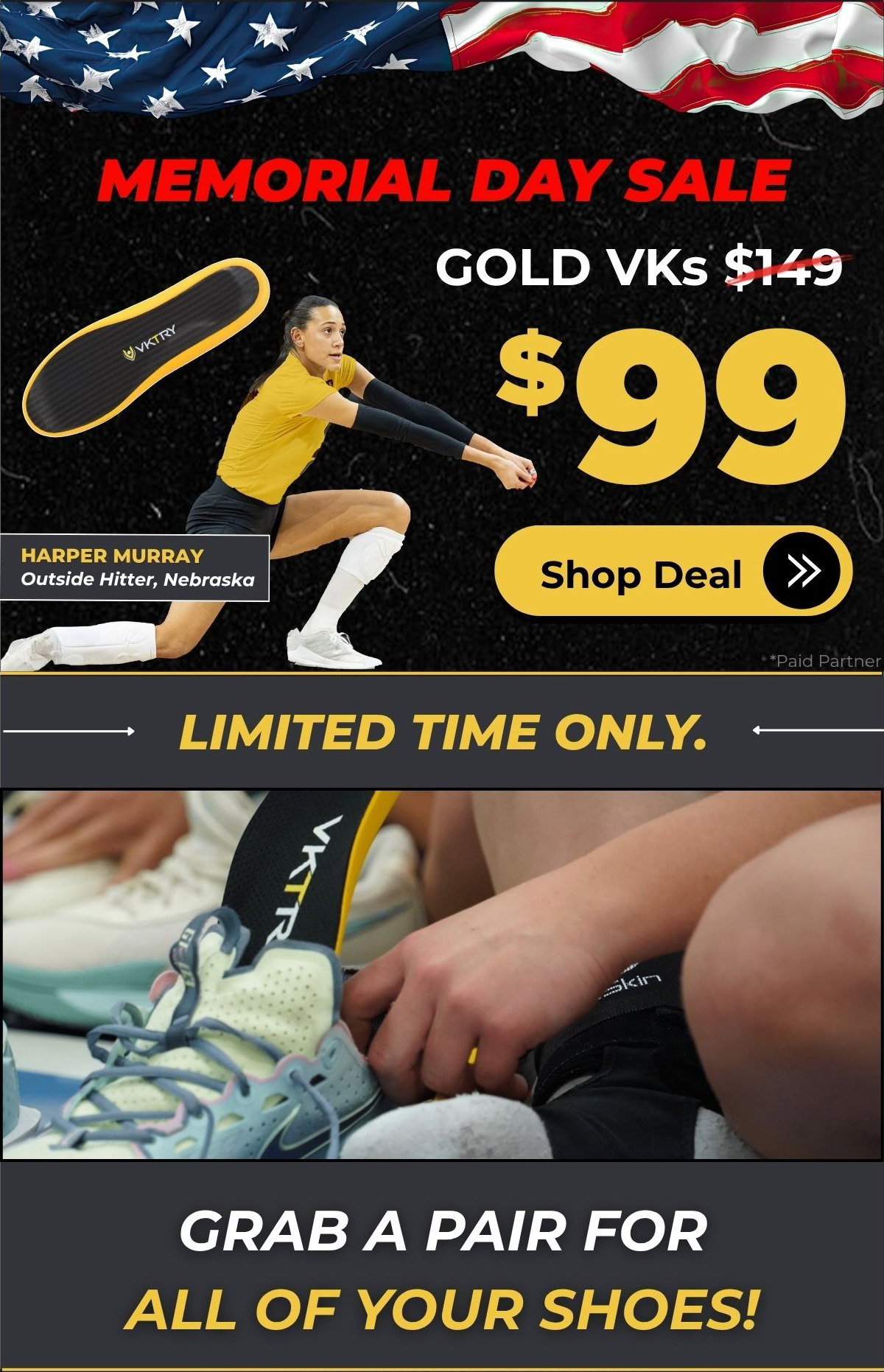 Memorial Day Sale - $99 Gold VKs - Shop Deal