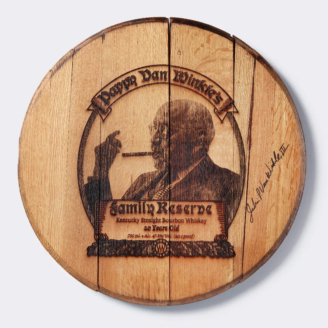 Image of Limited Edition Authentic Pappy Van Winkle 20-year Barrel Head