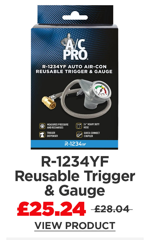 A/C Pro R-1234YF Reusable Trigger & Gauge