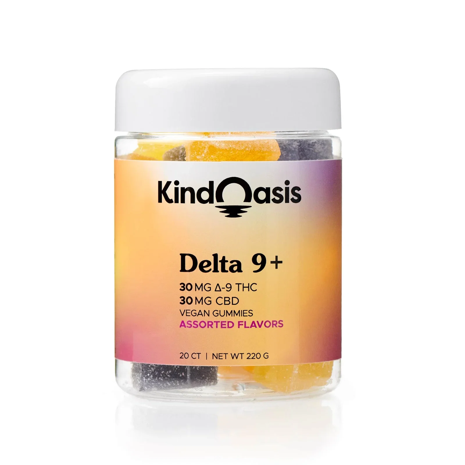 Image of Delta 9 THC 30mg + CBD 30mg Gummies - 20ct Assorted