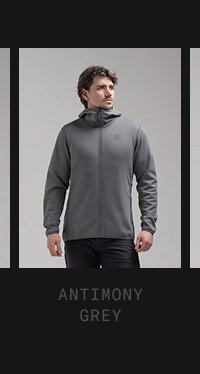 FORWARD HOODIE - ANTIMONY GREY
