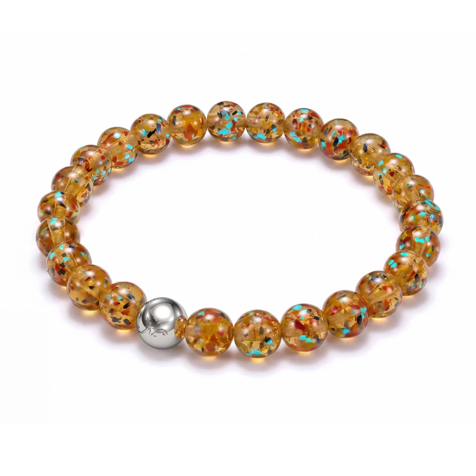 Image of Mango Mimosa | Firefly Glass Confetti Bracelet