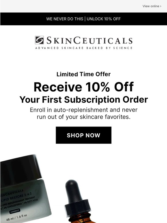 Limited Time: 10% Off Your First Subscription
