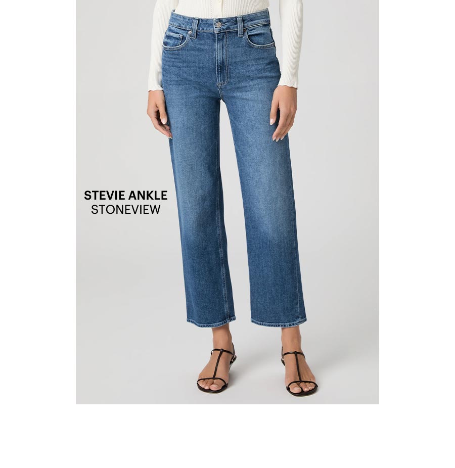 Stevie Ankle Straight Jean in Stoneview.