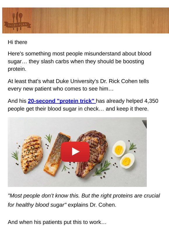 20-sec "protein trick" stabilizes A1C
