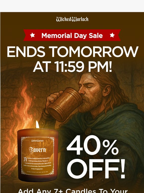 40% OFF ends tomorrow!