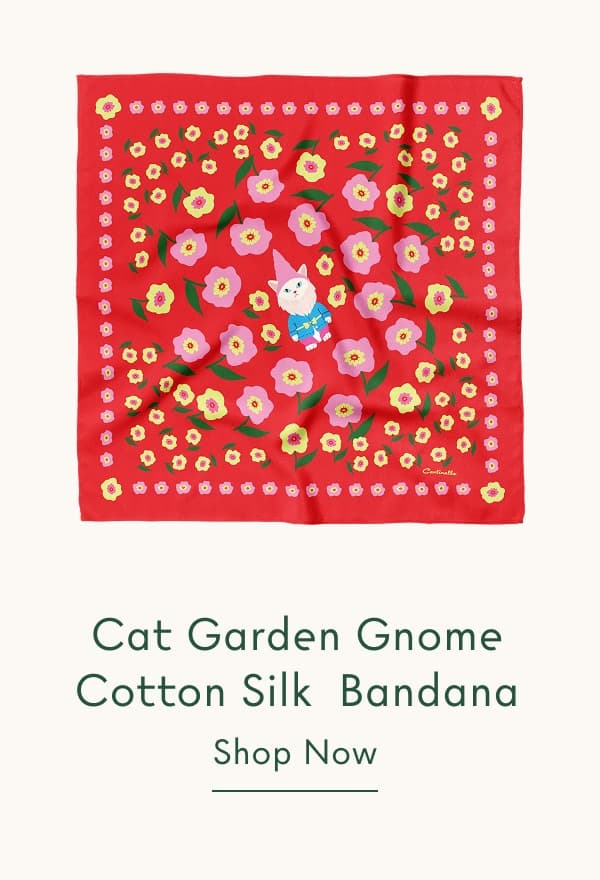 cat garden gnome bandana