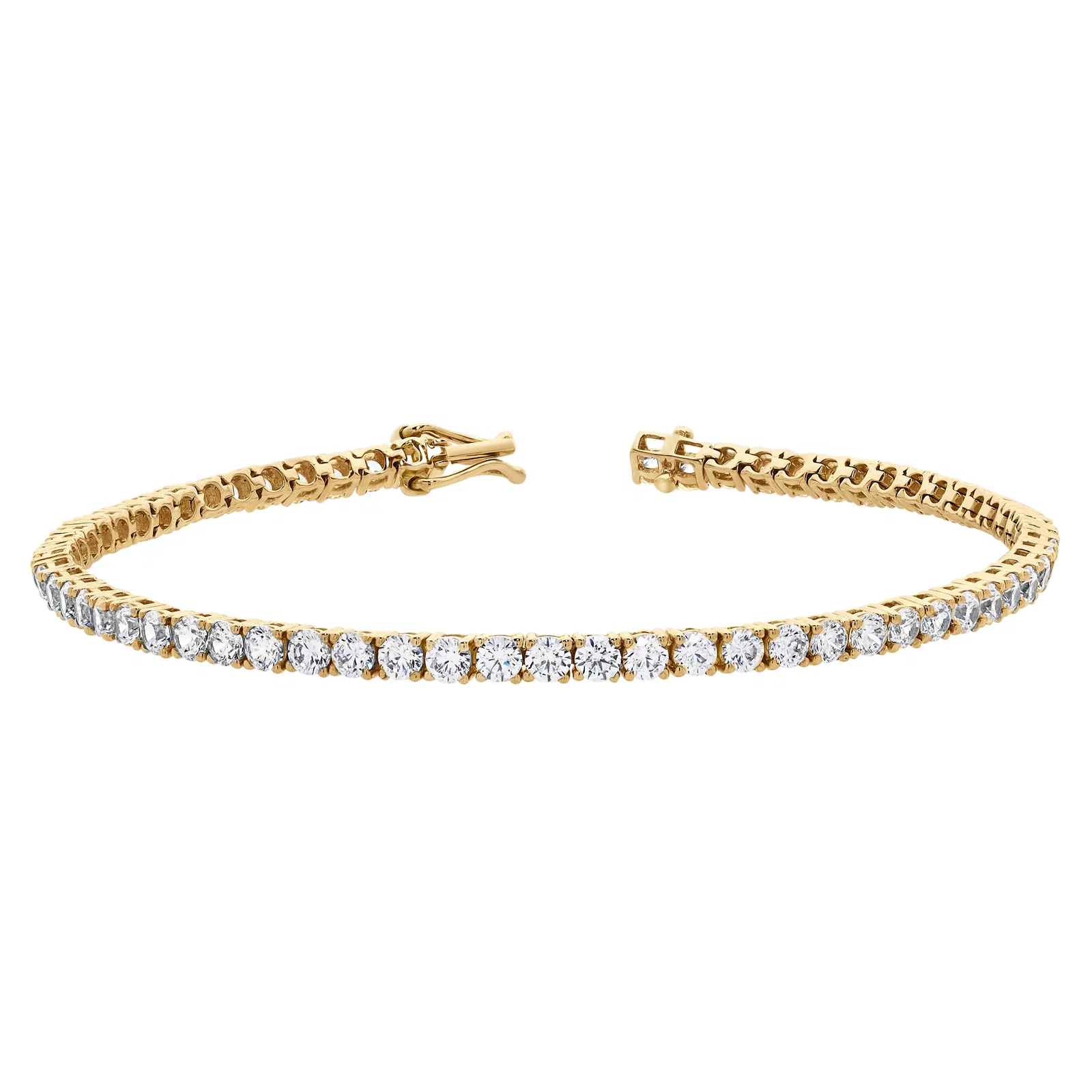 Image of Evelia 5 Ct 10K Gold Lab Grown Tennis Bracelet