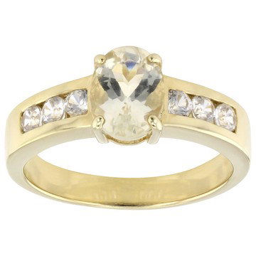 Candlelight Labradorite 18k Yellow Gold Over Sterling Silver Ring 1.45ctw