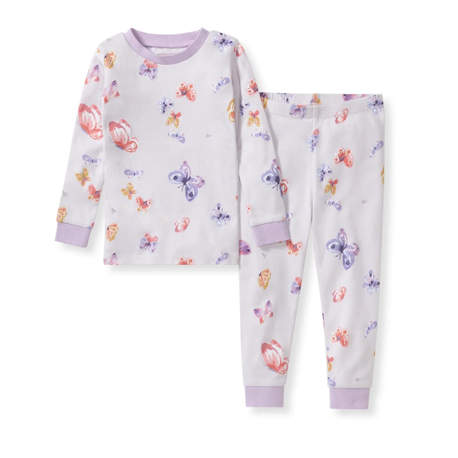 Image of Wings A Flutter Organic Cotton Two-Piece Pajamas