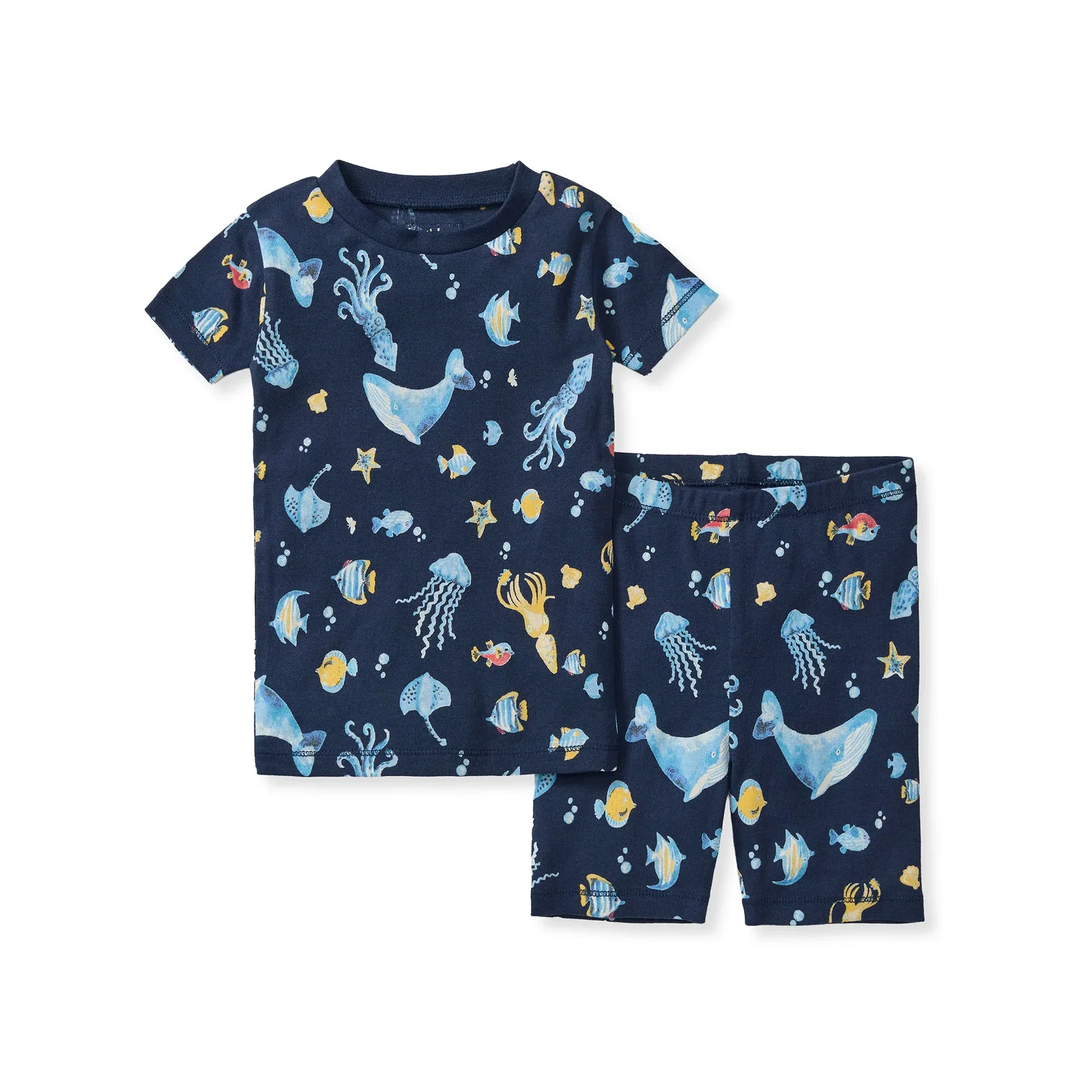 Image of Under the Sea Organic Cotton Two-Piece Pajamas
