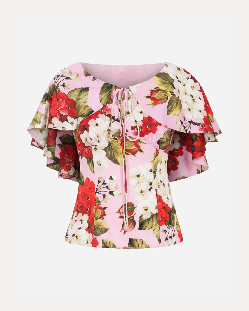 Dolce & Gabbana Pink Woven Top