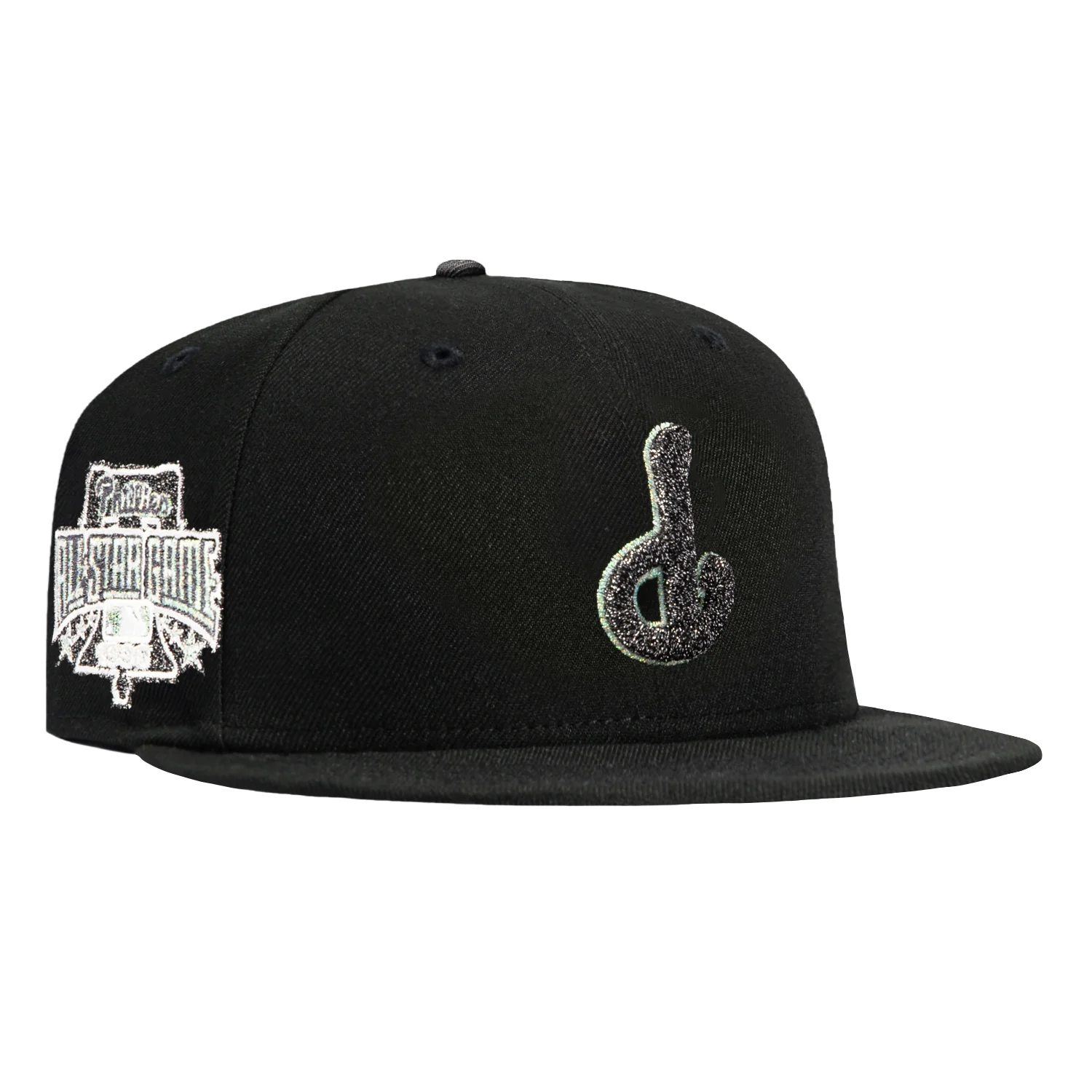 Image of New Era 59Fifty May the Fourth Philadelphia Phillies 1996 All Star Game Patch Upside Down Hat - Black