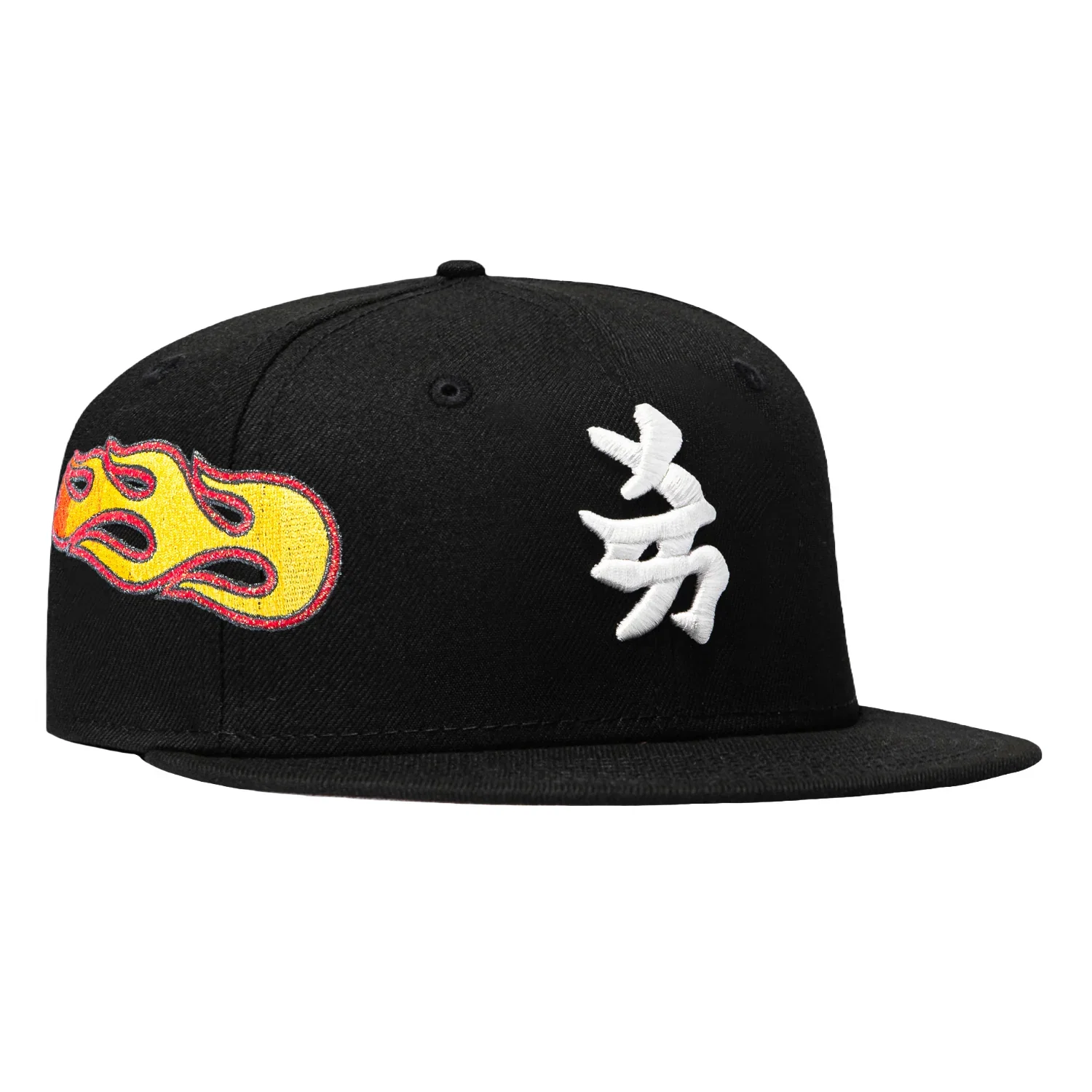 Image of New Era 59Fifty Trophy Tour New York Yankees HC Exclusive Flame Patch Kanji Y Hat - Black