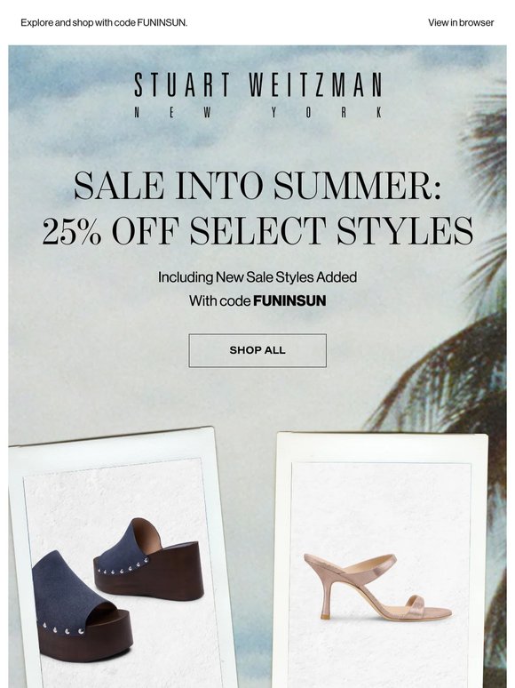 For You: 25% Off + New Sale Styles Just In