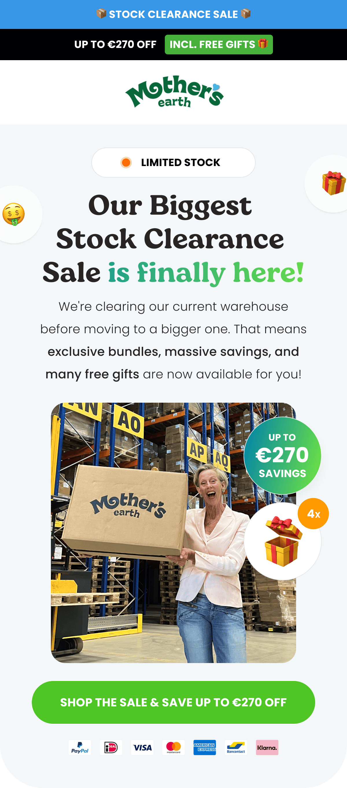 Our Biggest Stock Clearance Sale is finally here!