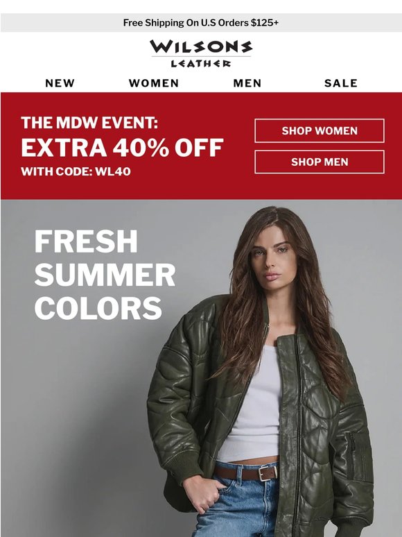 Extra 40% Off Fresh Colors For Summer 2026