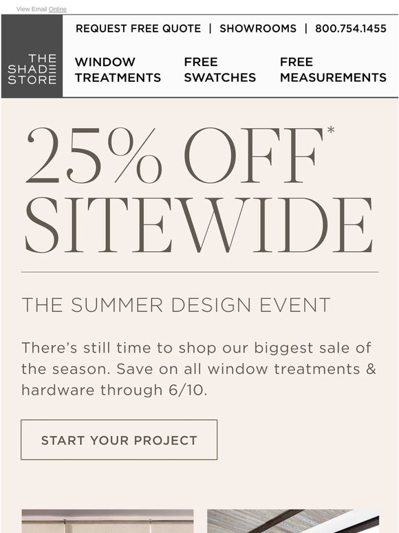 The Summer Design Event: 25% Off