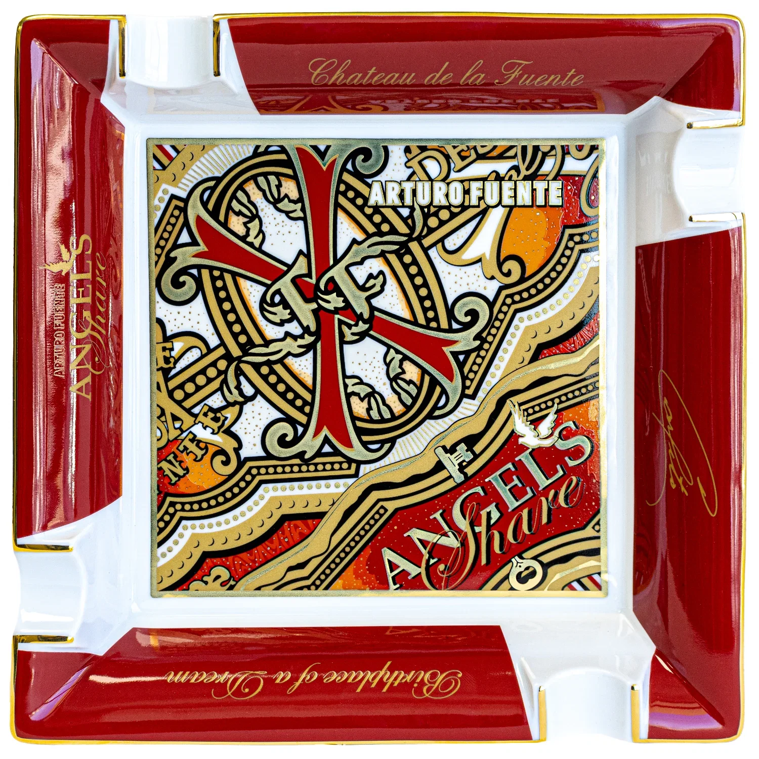 Image of Elie Bleu Limited Edition Fuente Opus X Hemingway Blue & Gold Lighter