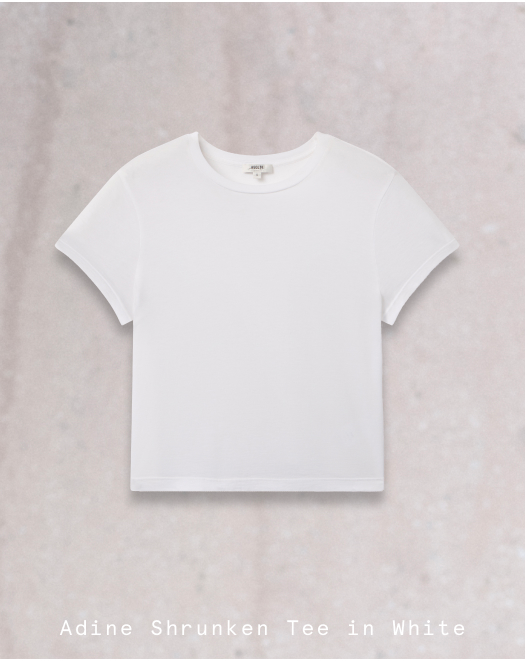 Adine Shrunken Tee in White
