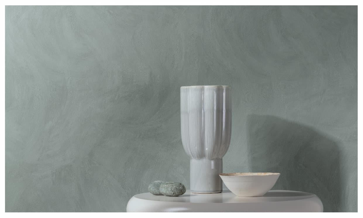 Serra Textured Vinyl Wallpaper Teal Grandeco A78710