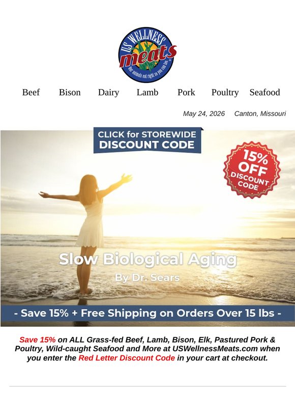 Discount Code Alert - Shine the Light of Freedom - Tips to Slow Biological Aging
