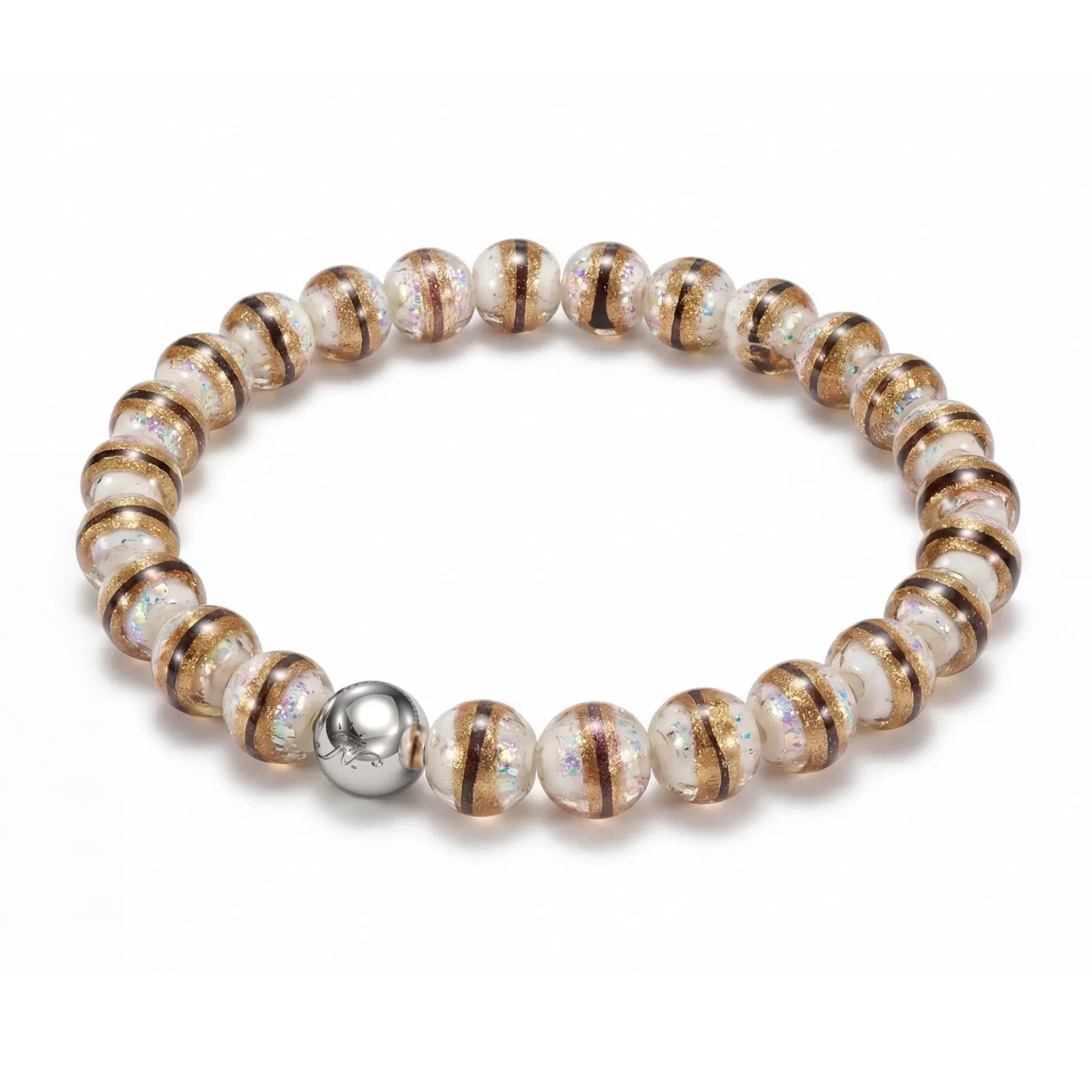 Image of Siberian White | Tiger Glass Bracelet