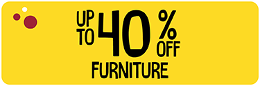 Up to 40% off furniture
