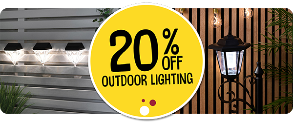 20% off solar lighting