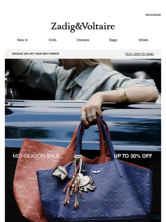 Mid-Season SALE: Up to 30% off Bags