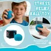 Fuzz Ball Squishy Stress Ball, Soft Fidget Toy for Anxiety Relief, Sensory Squishy Toys Balls Anxiety Stress Relief Toys (Blue)