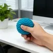 Fuzz Ball Squishy Stress Ball, Soft Fidget Toy for Anxiety Relief, Sensory Squishy Toys Balls Anxiety Stress Relief Toys (Blue)