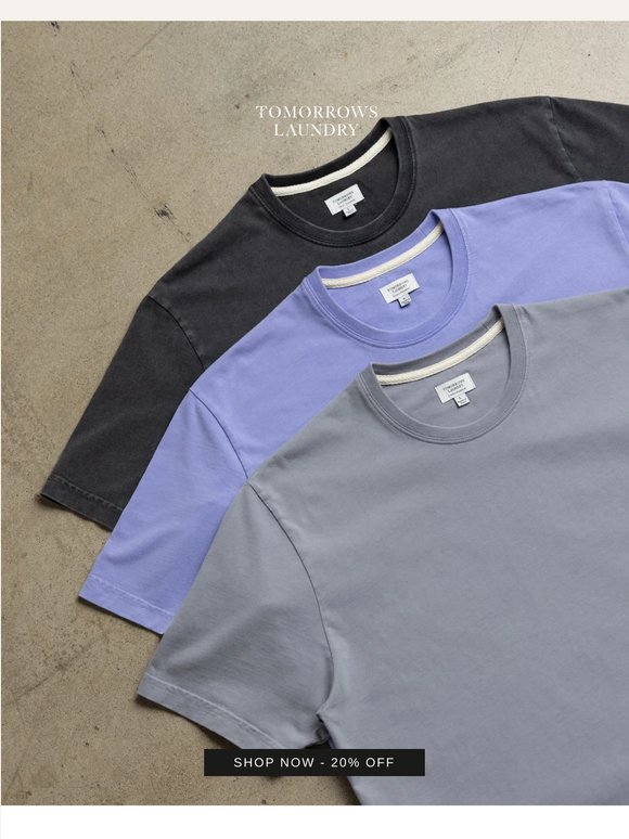 Made to Last. 20% Off.