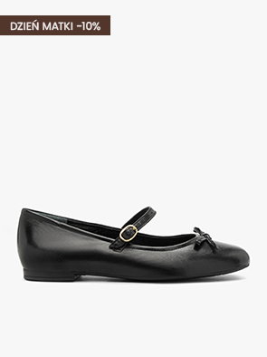 Black Mary Jane shoe with bow detail, Mother's Day 10% discount