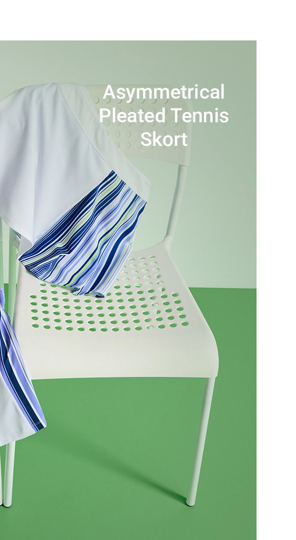 Shop the Women's Asymmetrical Pleated Tennis Skort