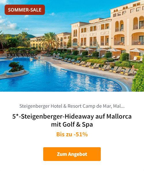 5*-Steigenberger-Hideaway auf Mallorca mit Golf &amp; Spa