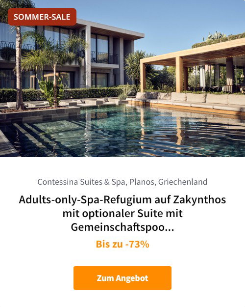 Adults-only-Spa-Refugium auf Zakynthos mit optionaler Suite mit Gemeinschaftspool