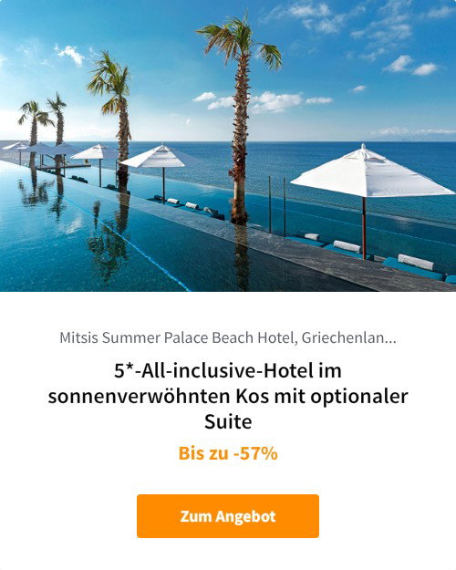 5*-All-inclusive-Hotel im sonnenverwöhnten Kos mit optionaler Suite