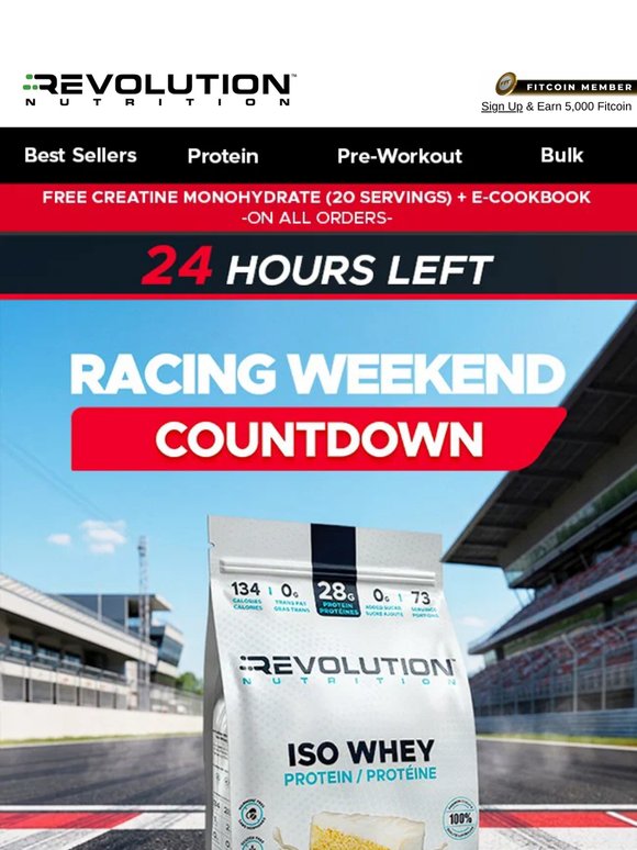 Final 24 Hours 🏁 Racing Weekend Deals Are Almost Gone