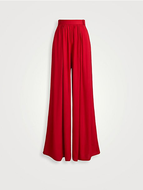 Vannesa Satin Wide-Leg Pants