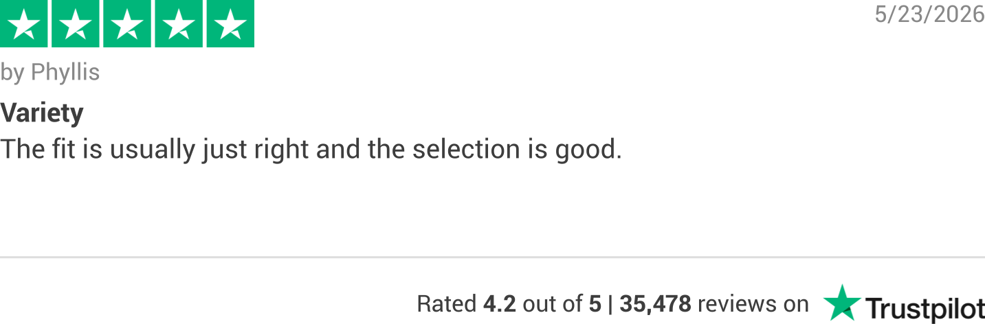 Trustpilot rating banner