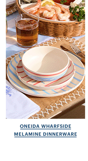 ONEIDA WHARFSIDE MELAMINE DINNERWARE