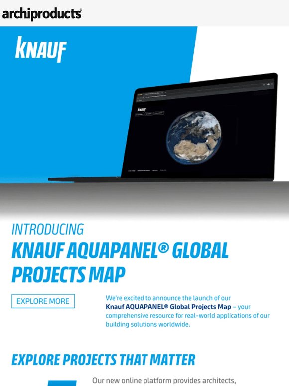 Introducing the Knauf Aquapanel Global Projects Map