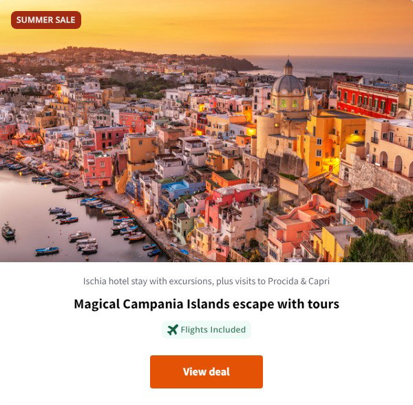 Magical Campania Islands escape with tours