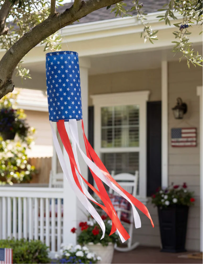 Americana Flag Windsock Red, White, and Blue
